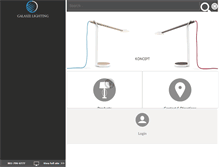 Tablet Screenshot of galaxielighting.com